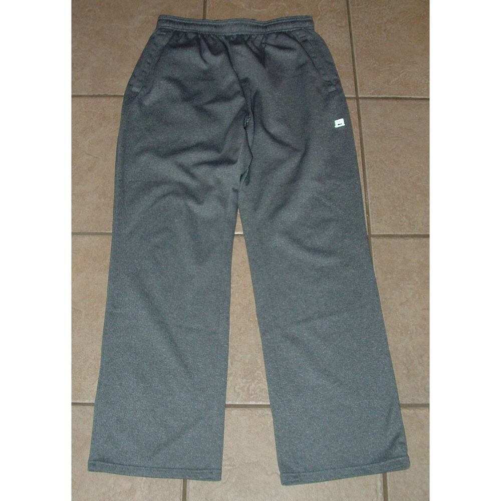 Mens Sz Medium Gray Elastic Waist Pull On Athletic Sweatpants Pockets AVALANCHE